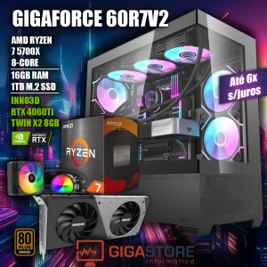 Desktop Gaming RYZEN 7 5700X RTX 4060TI 16GB RAM 1TB W11